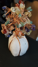Load image into Gallery viewer, This is an image of a crystal money tree. I use actual crushed crystals in my burning rituall.