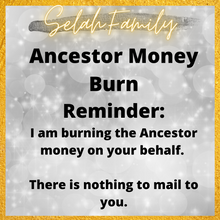 Load image into Gallery viewer, Road Opener Ancestor Money Burn